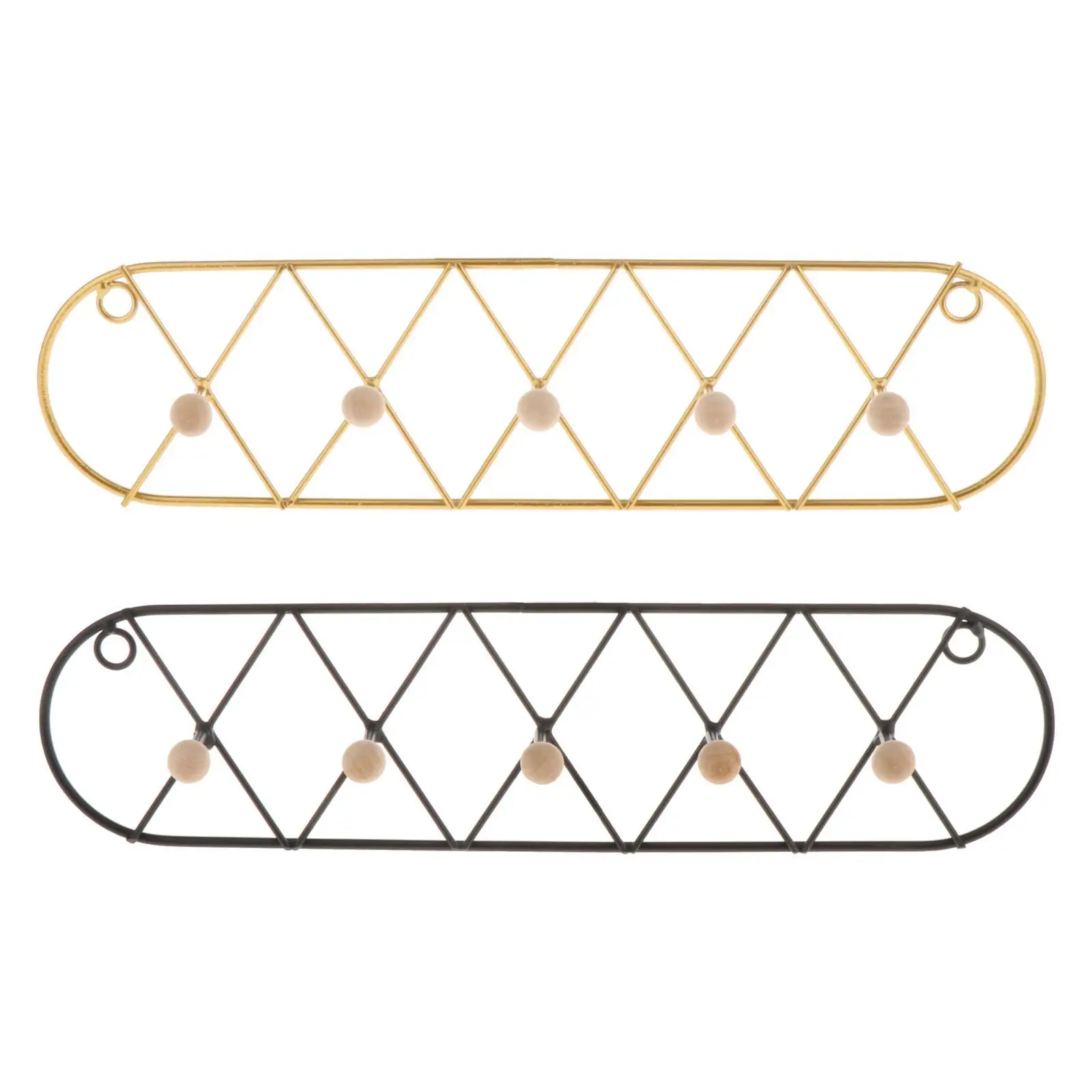 

Wall Coat Hooks Space Iron Hanging Rod 5 Row Hook Kitchen Storage Rack Home Organize Hooks Decorations