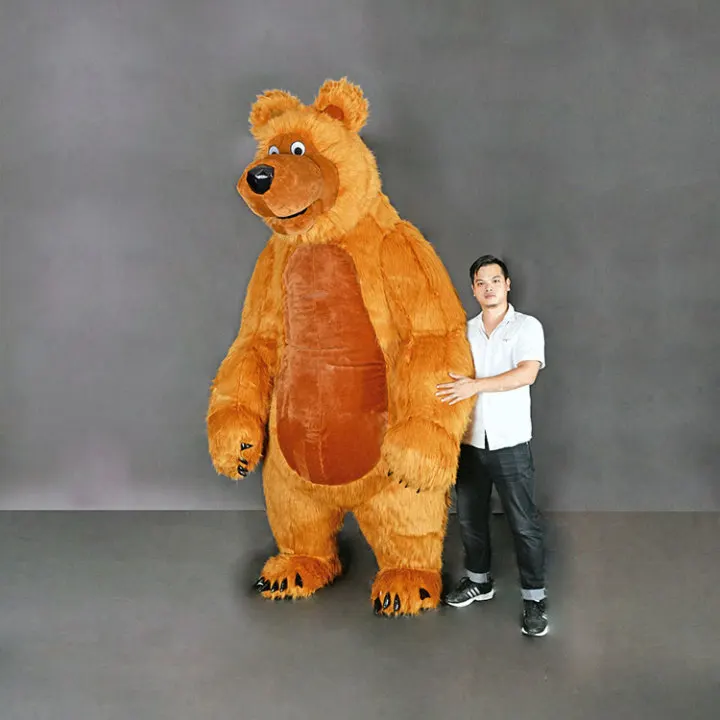 Надувной костюм в русском стиле гигантская панда искусственный для вечерние