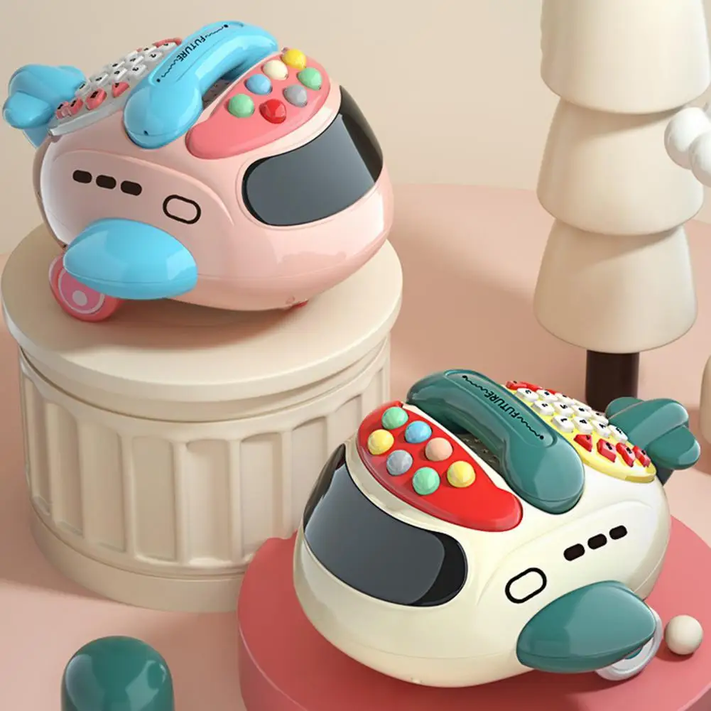 

Simulation Landline Toy Wide Application Anti-wear Smooth Edge Early Education Telephone Equipment for Toddler