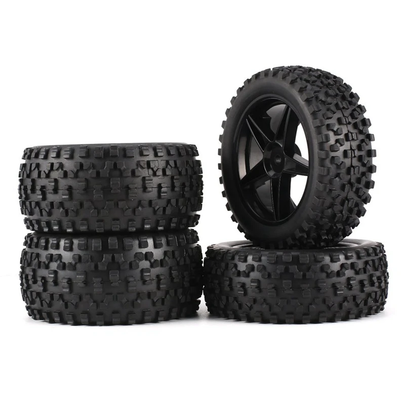 

4Pcs 85Mm Tire Wheel Tyre For Wltoys 144001 144010 124007 124017 124019 Tamiya HSP 1/10 1/12 1/14 RC Car Off Road Buggy Parts