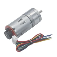dc geared worm gear motor jga25 370 high torque 6v motors permanent magnet dc electric motor brushes with encoder