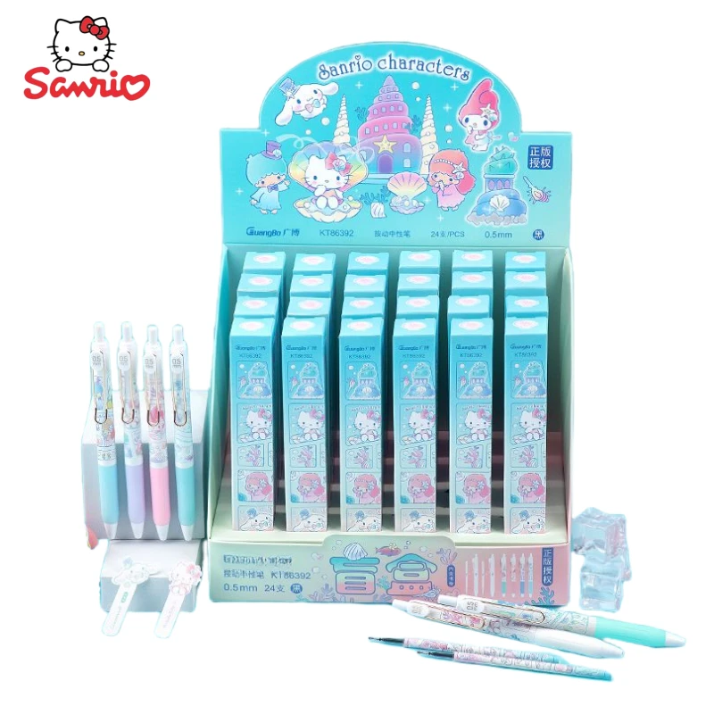 

Sanrio New peripheral cartoon kawaii cute cinnamonroll my Melody Kuromi gel pen blind box creative surprise gift box wholesale