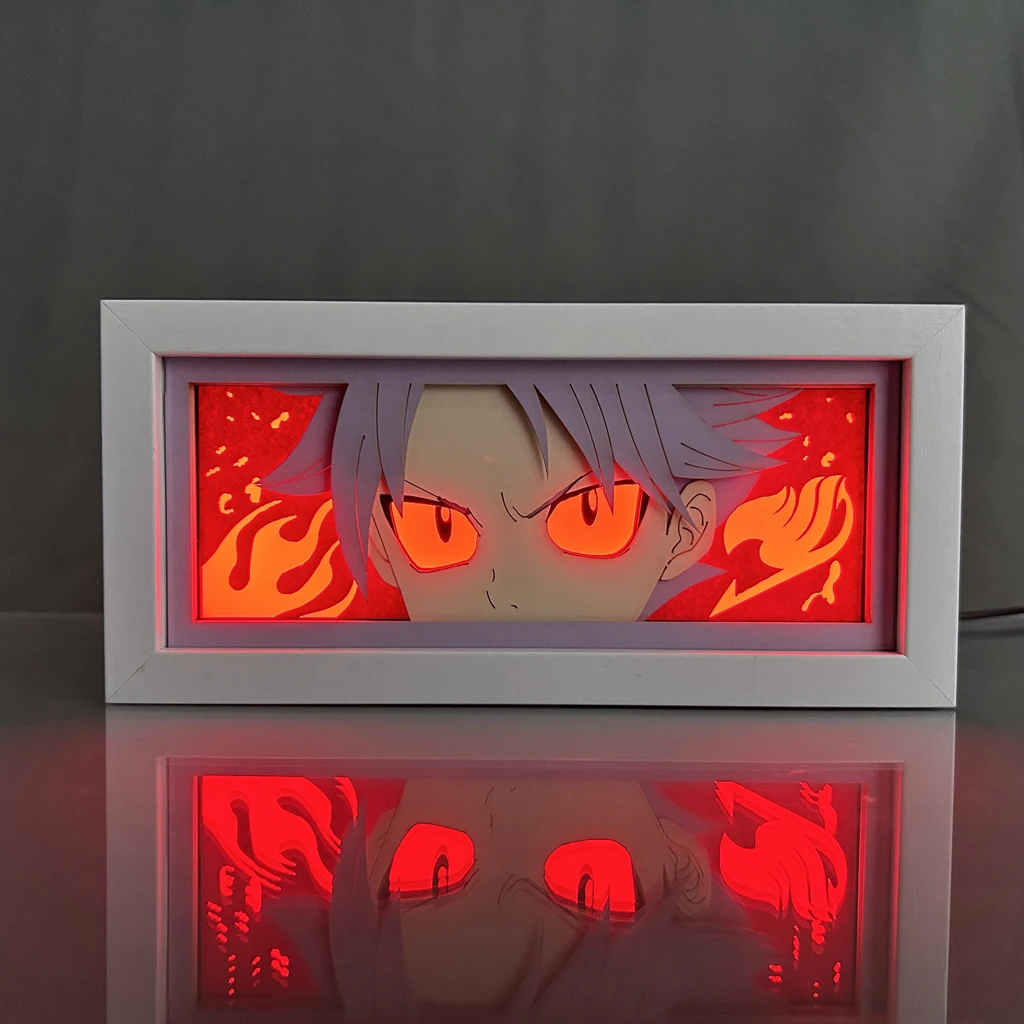 

Бокс со светодиодной подсветкой в стиле аниме с изображением бумаги