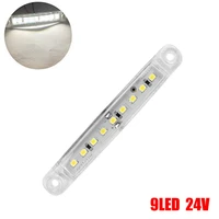 neon 24v 5w 9led auto side marker indicator lights car external lights tail light abs casing pc lens ip67 longlife colorful