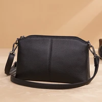 fashion trend shell shoulder bags designer handbags for women genuine leather small casual vintage tote black soft messenger bag