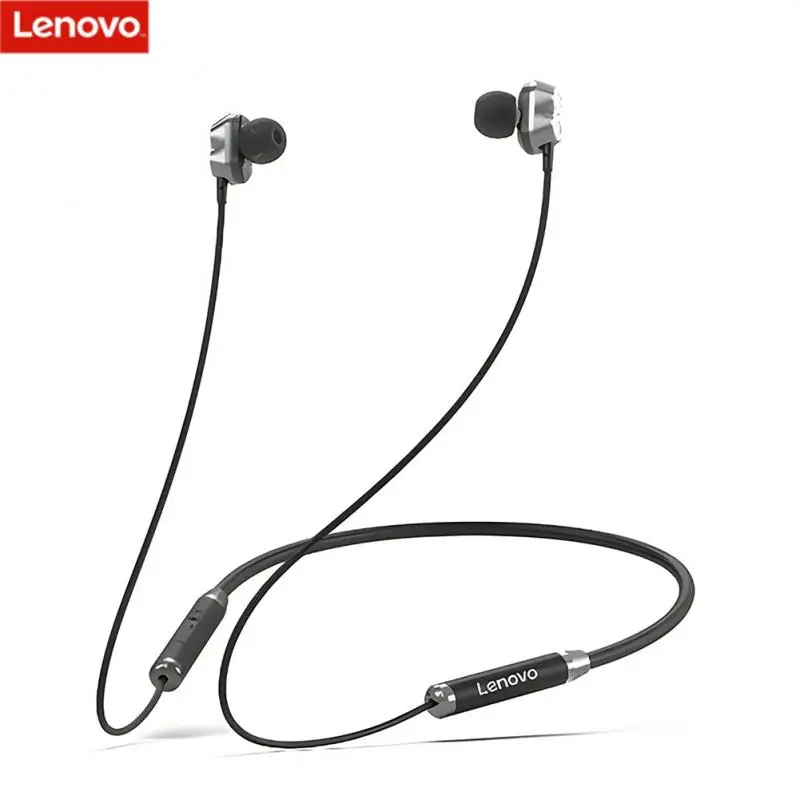 

Bluetooth-наушники Lenovo HE08 с шейным ободом, 4 динамика
