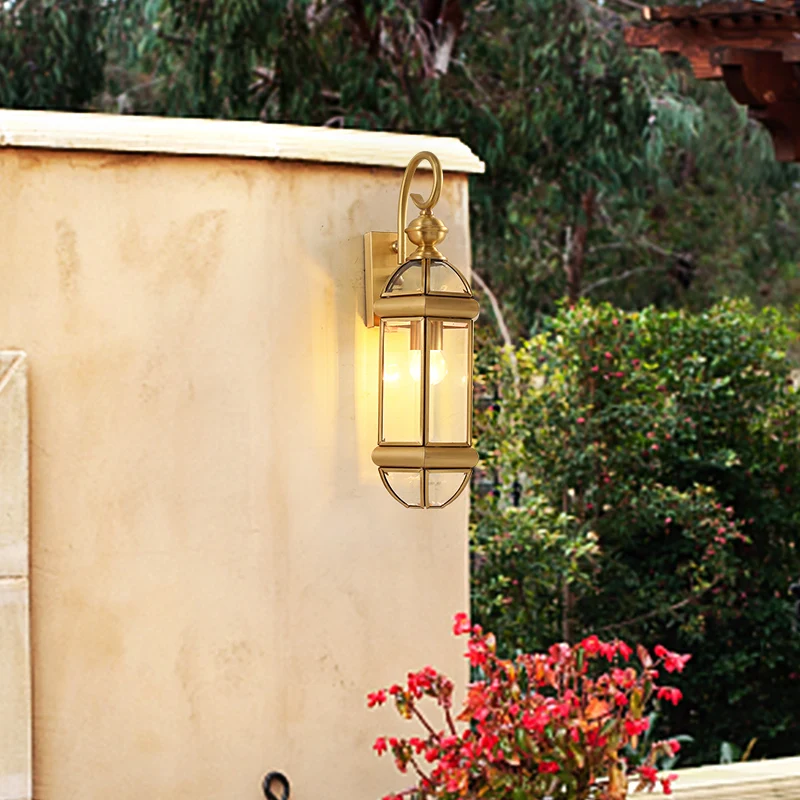 TYLA Современная наружная настенная лампа из латуни IP 65 креативный дизайн бра