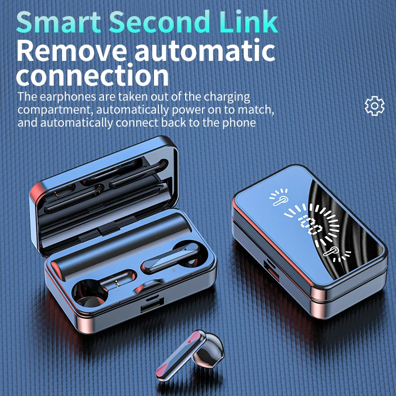 TWS-стереонаушники с поддержкой Bluetooth 5 1 и зарядным футляром на 2000 мА · ч |