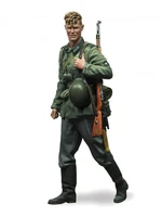 116 scale die casting resin figure army officer soldier model assembly kit toy model unpainted