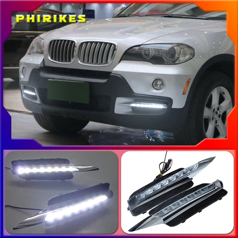 

Дневные ходовые огни для BMW X5 E70 2007 2008 2009 2010, светодиодный пара