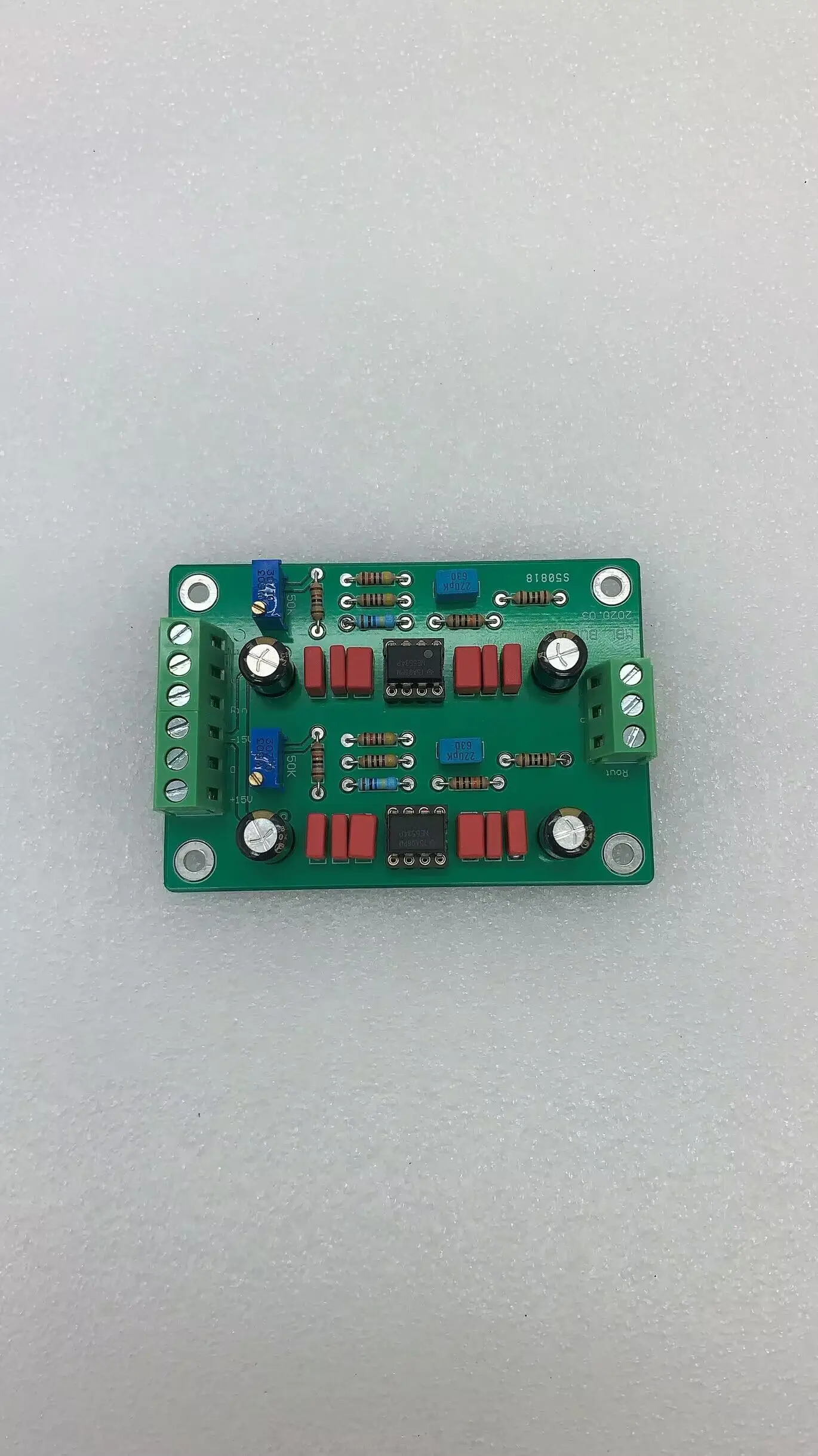 Собранный корпус предусилителя HIFI MBL6010D двухканальная буферная плата NE5534 OPA