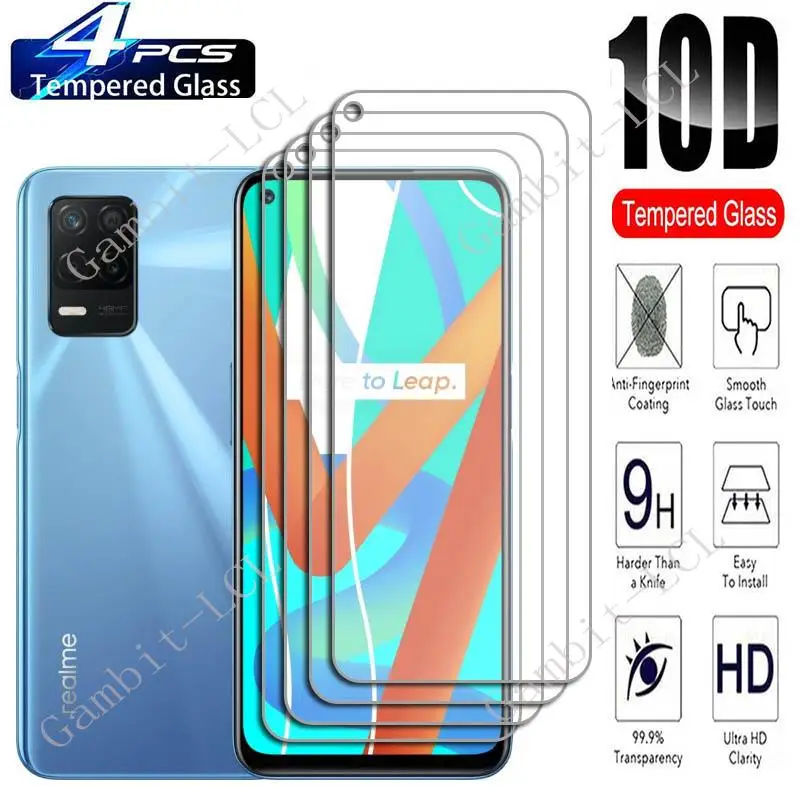Защитное закаленное стекло для экрана Realme 8 5G 6,5 дюйма, 4 шт.