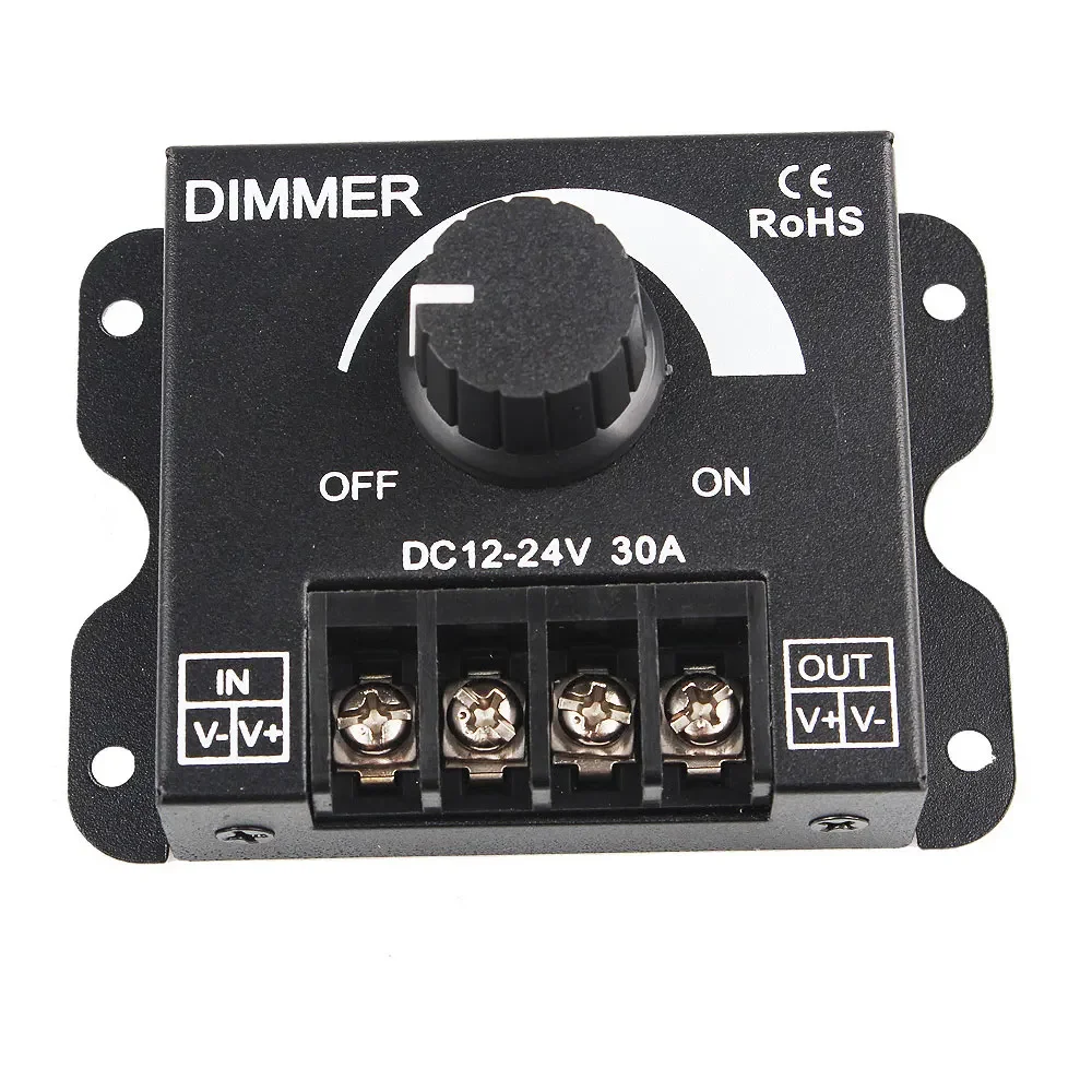 Фото DC12-24v LED 30A одноцветный диммер беспроводной пульт дистанционного управления затемняющий переключатель или ручная кнопка управления контроллер светодиодной ленты №2