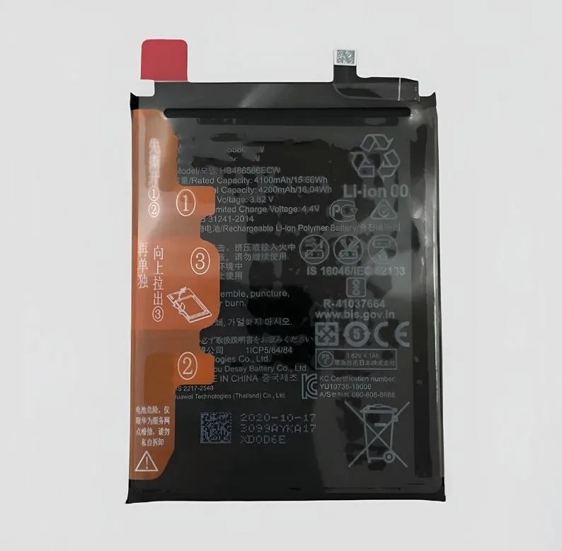 Новый оригинальный аккумулятор для huawei Nova6SE/5G/7i Mate30 honor V30/Play4Pro HB486586ECW