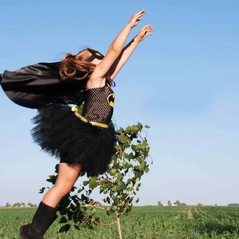 Для девочек с аниме-рисунком вечерние Сетчатое платье детский костюм для