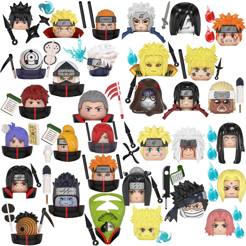 Мини фигурки героев аниме MOC Narutos Yakushi Kabuto Senju Tobirama Uzumaki конструкторы сборные