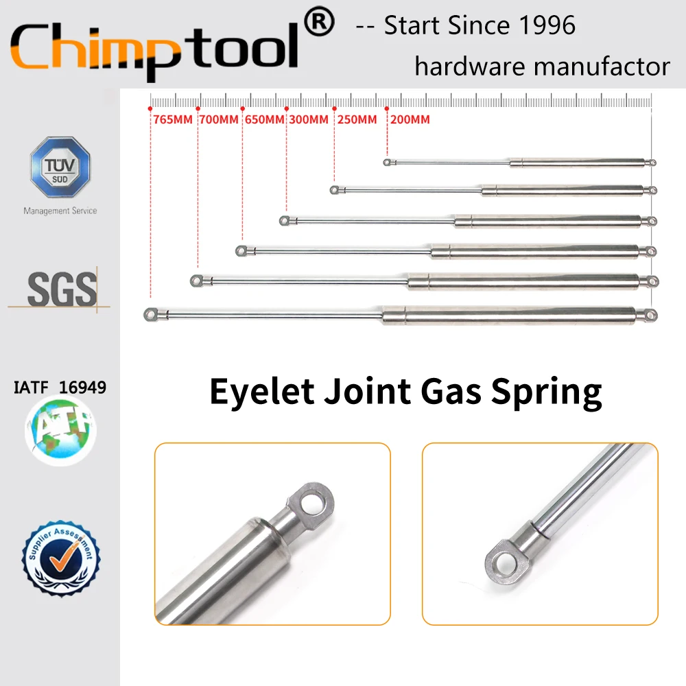 1 шт. шарнир с люверсами из нержавеющей стали 316 газовая пружина универсальный