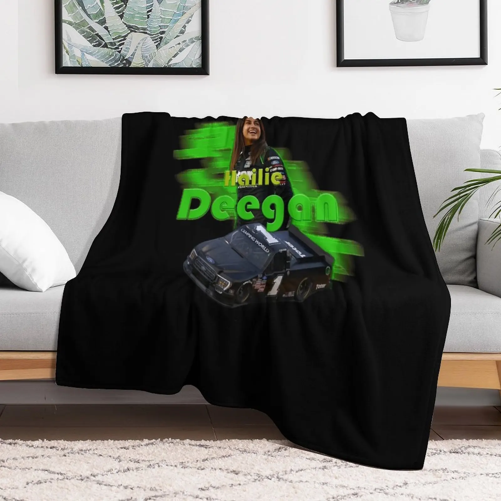 Подарок на день для Hailie Deegan Nascar подарки киновентилятора тонкое одеяло теплое