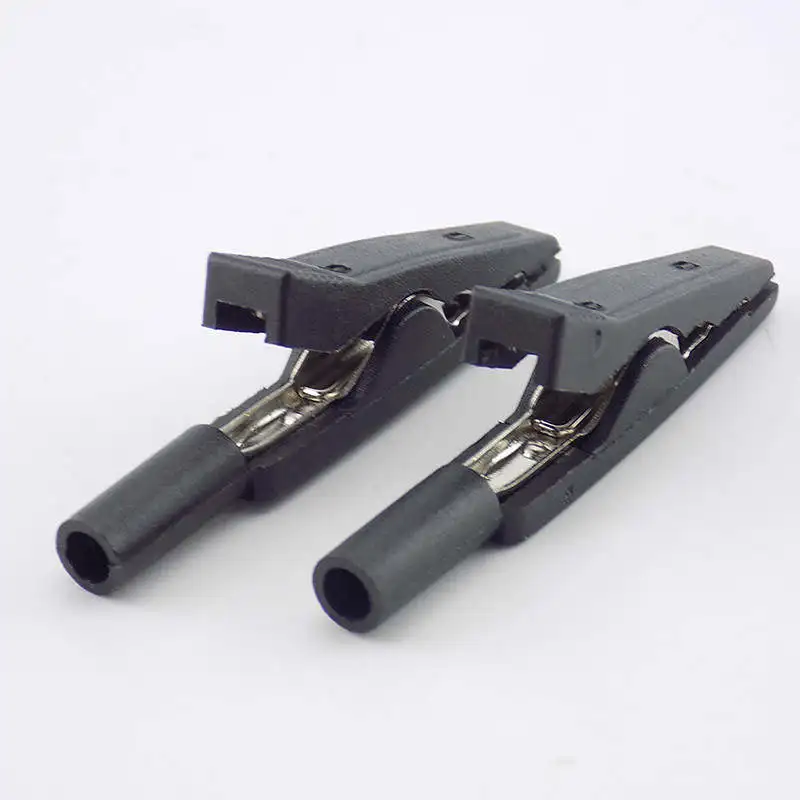 Тестовый зажим для аккумулятора изолированный крокодил 2 мм адаптер банан мама