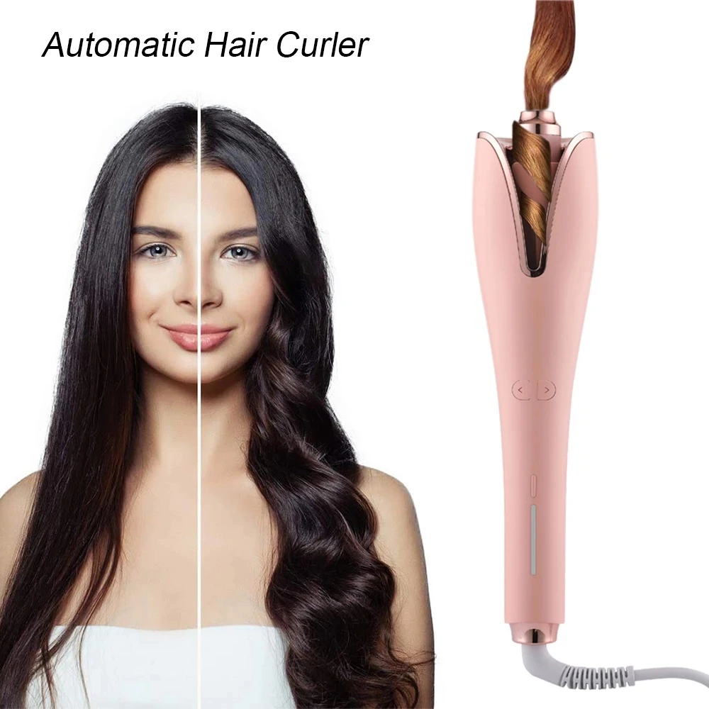 

Automatic Curling Iron Anti-Perm Curly Hair Curler For Women Negative Ion Rotation Hair Rollers Quick Styling Curls Waves Tools
