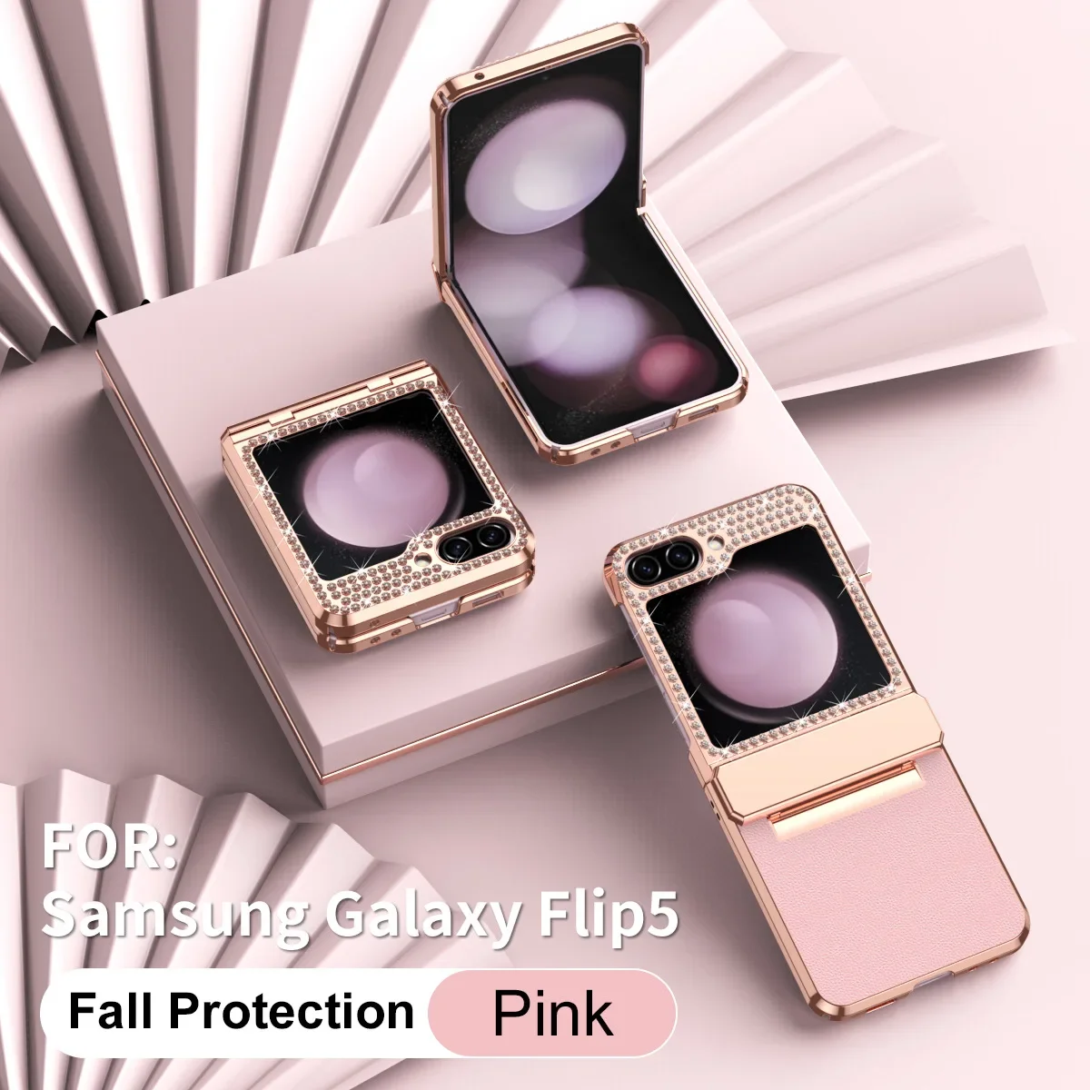 Ультратонкий чехол-книжка W24 с инкрустированными бриллиантами подходит для Samsung