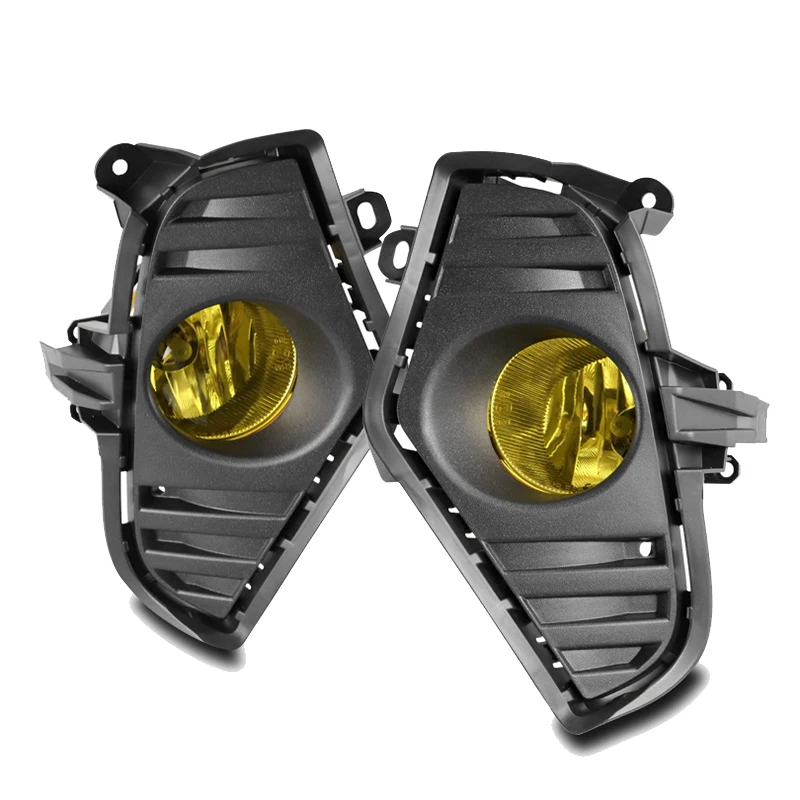 

Передний бампер автомобиля, желтый противотуманный светильник, комплект фар дальнего света, крышки лицевой панели и фото для 2019 2020 2021 Toyota RAV4