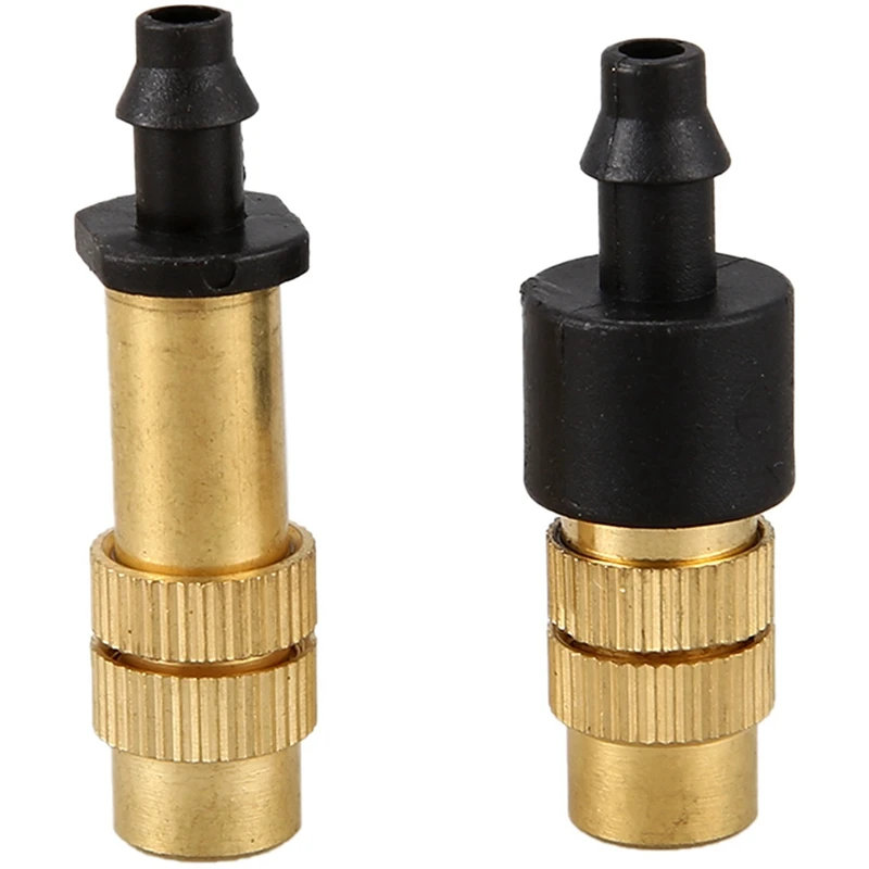 New 150PCS Adjustable Sprayer Brass Misting Nozzle Atomizing Sprinkler For Mini Drip Garden Watering Irrigation Spray