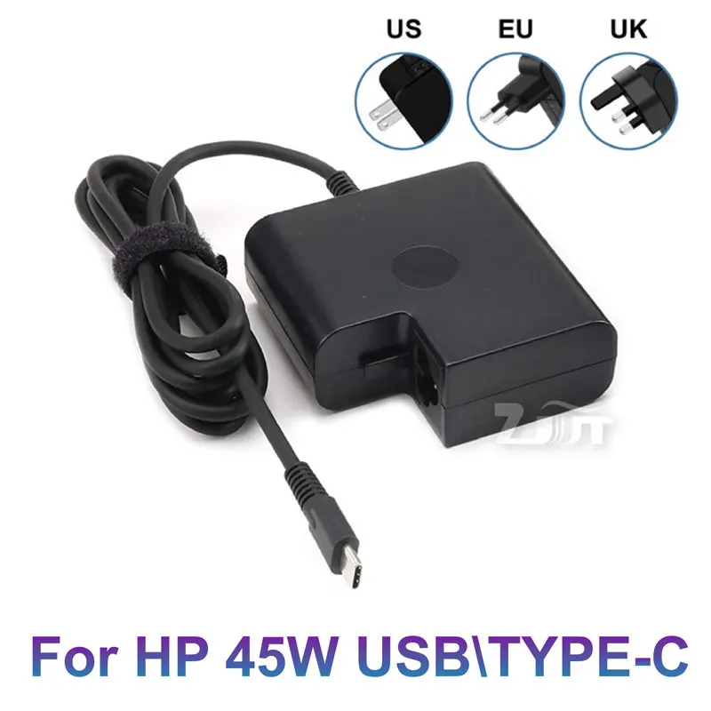 

20V 2.25A 45W USB-C TYPE-C AC Adapter Laptop Charger For HP Elite x2 1013 G3 EliteBook 1030 G3 G4 1040 G5 G6 x360 power supply