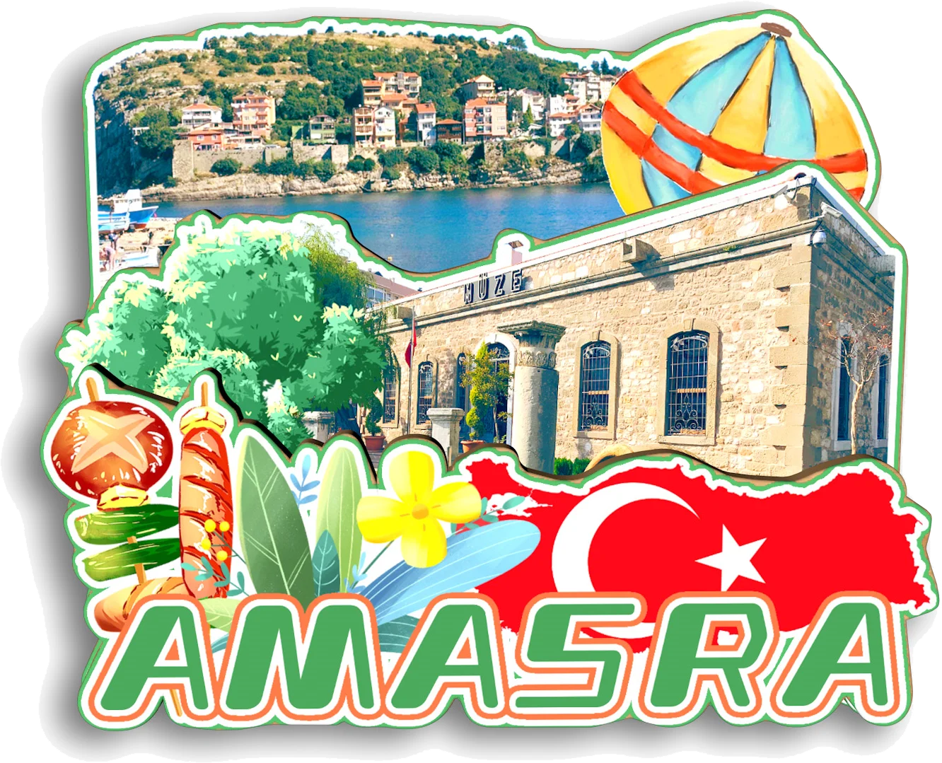 Фото Mardin Adana Mersin Gaziantep Goreme Alacati Amasra Kemer Sirince Турция Магнит на холодильник Путешествия Сувенир Подарок №4