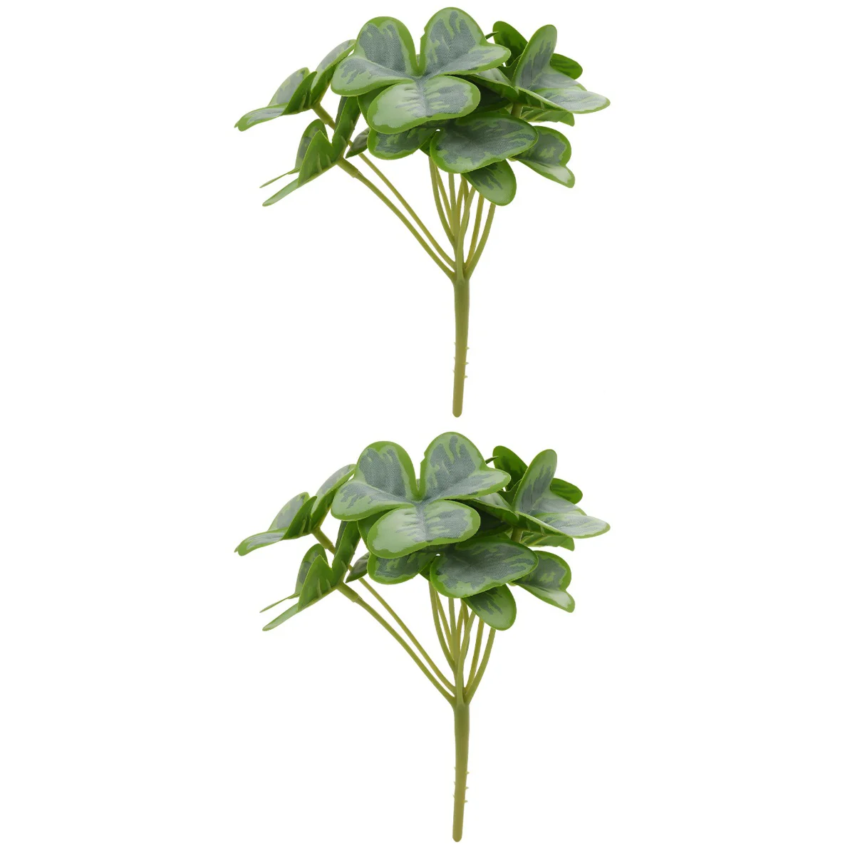 

Shamrock Artificial Fake Greenery Decor Branch Vase Leaf Stems Plastic Home Spring Faux Bushes Bouquets Bush Foliage Lifelike