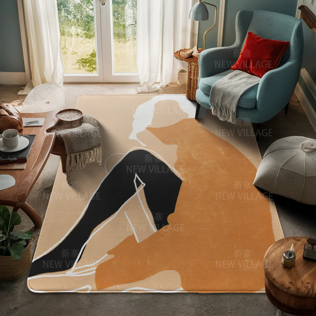 Напольные коврики для гостиной ковер семейной двери современный скандинавский