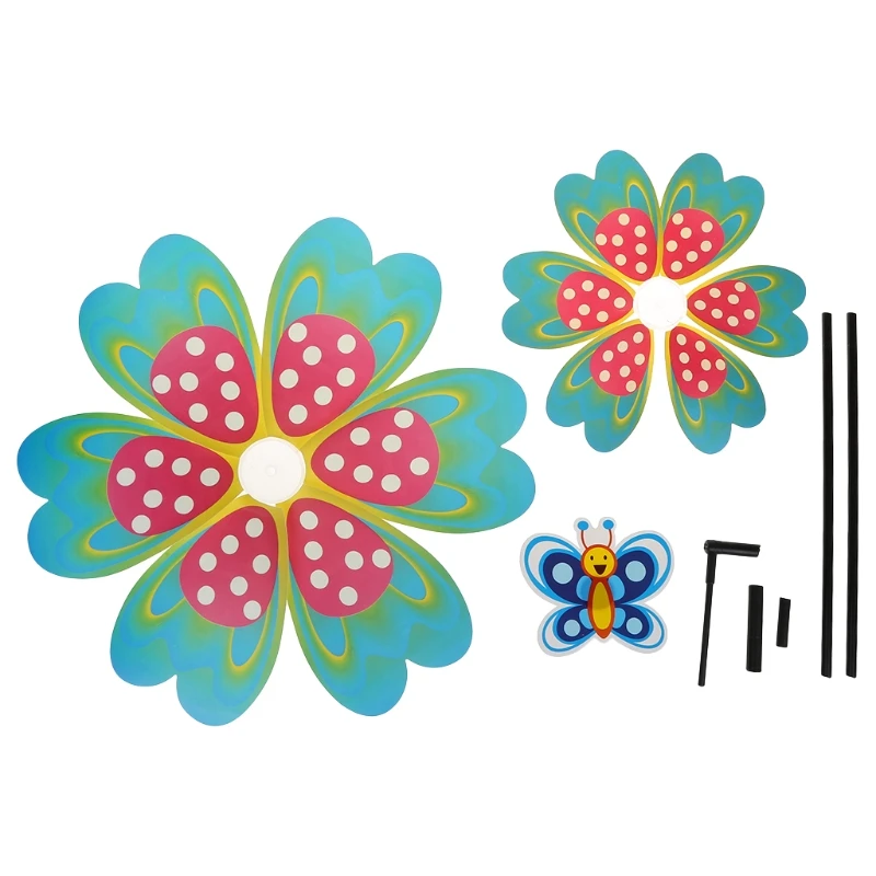 

New Arrival Wind Spinner Windmill Toys Garden Decoration Insect Cartoon Butterfl DropShipping