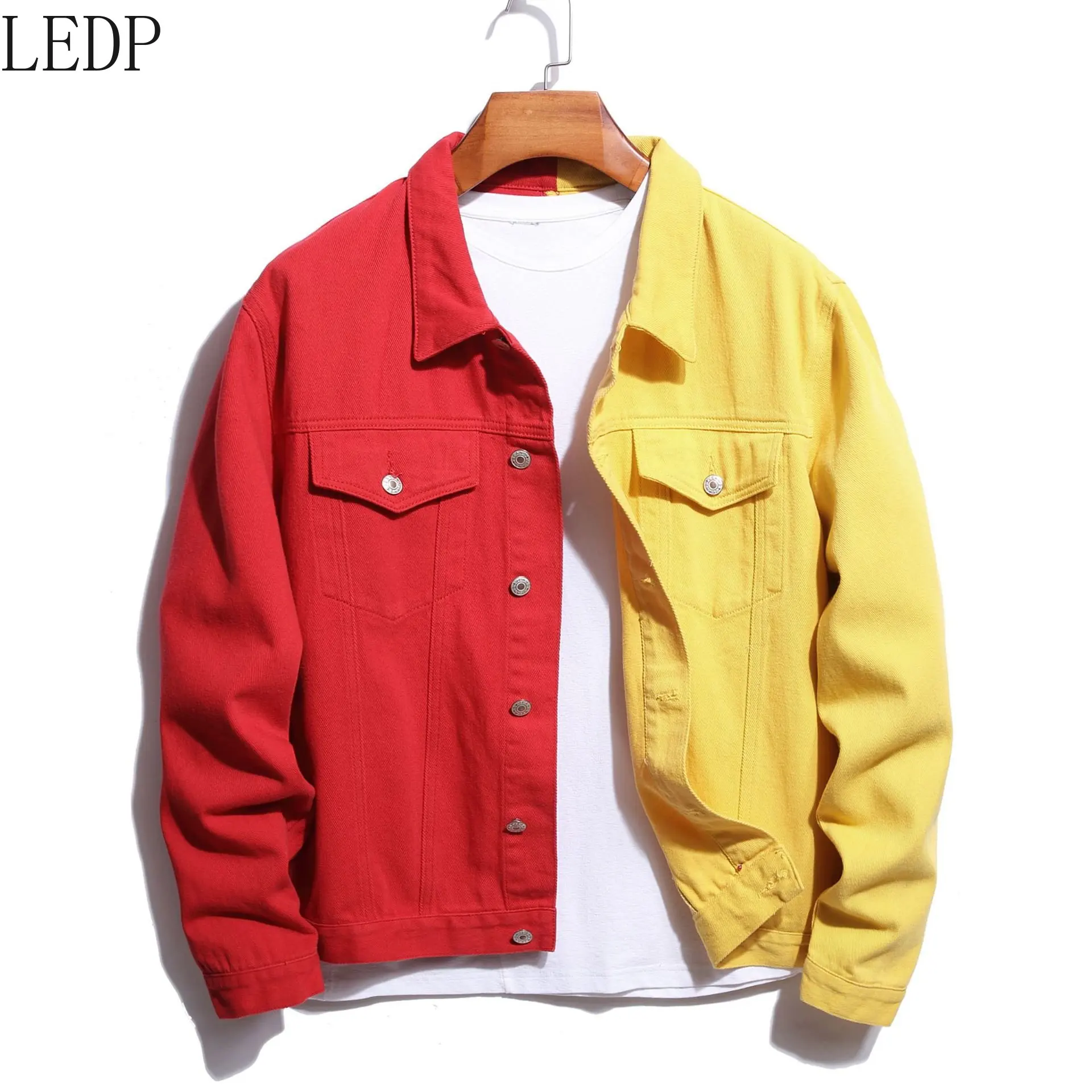 

Menswear Fashion Brand Denim Jacket Large Size Autumn and Winter Men's Coat Denim Shirt Stretch Men's Denim Shirt Men's