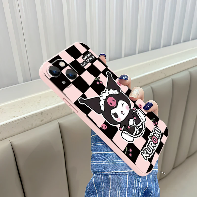 

Kuromi Phone Case 11 For iPhone 11 12 13 Pro Max 12 13 Mini X XS XR MAX 6 7 8 Plus SE 2020 Softcase Cover Funda TPU Cute Cartoon