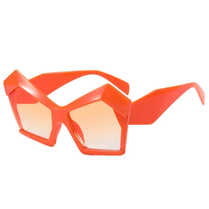 Большие женские солнцезащитные очки OVOYAN кошачий глаз забавные ретро-очки для