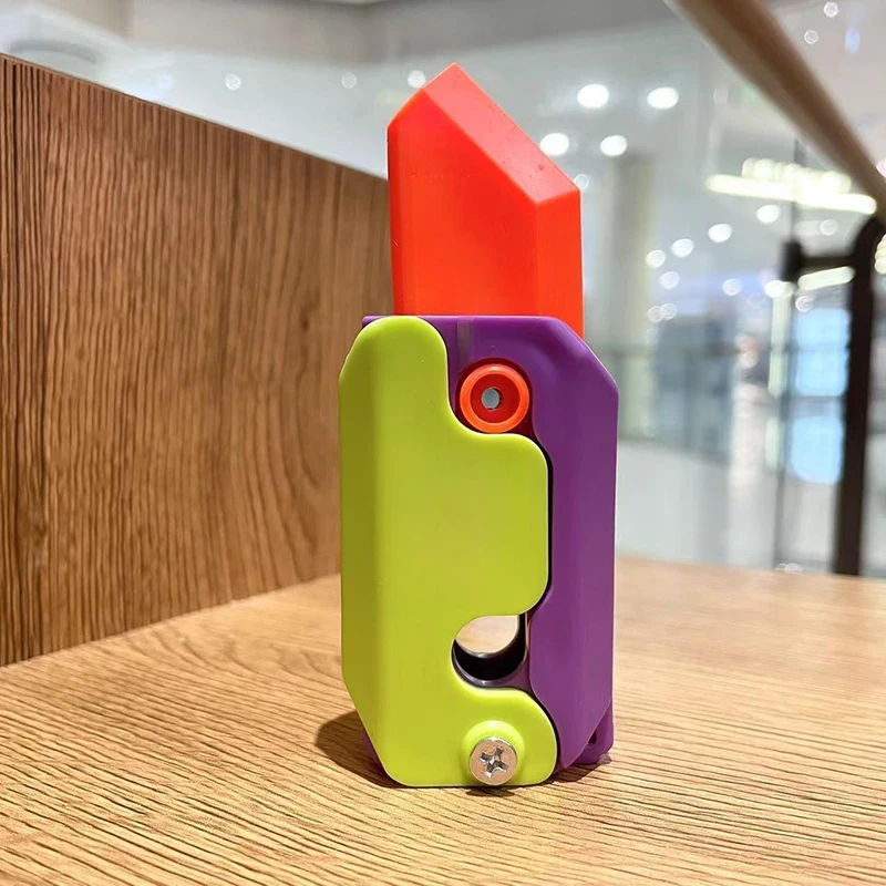 Новинка 3D редис Бабочка нож прямой прыжок ластик Гравитация мини брелок Детская