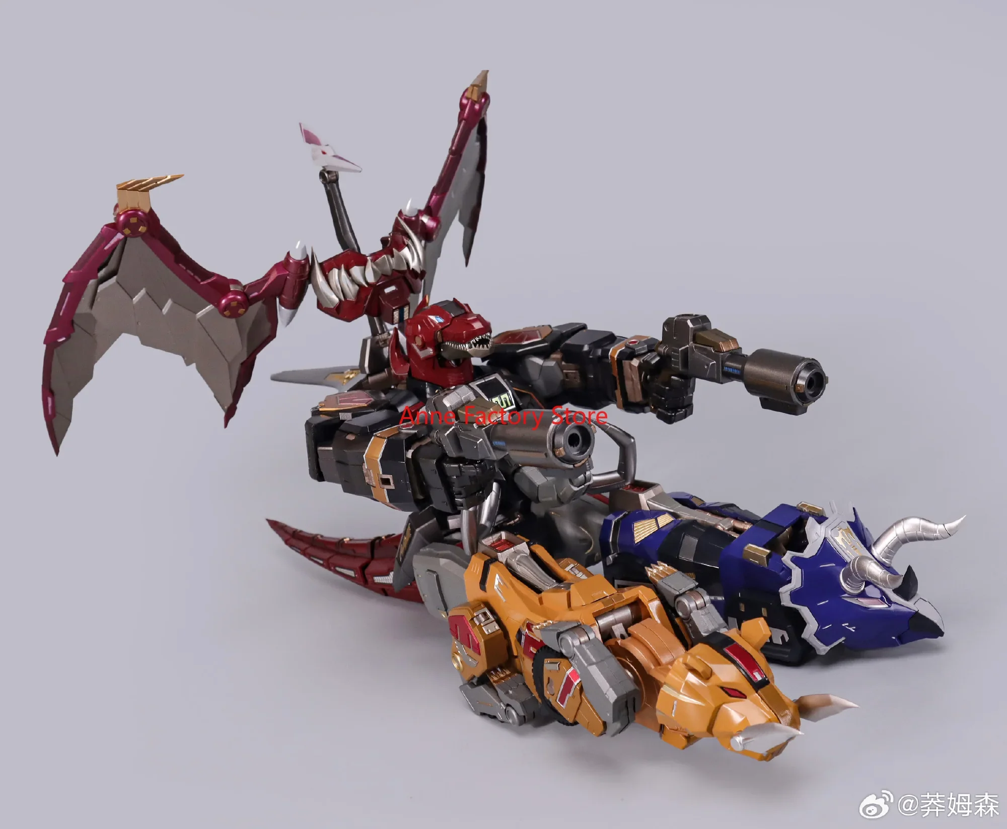 Фото Nuevo Modelo De Ráfaga ZL-01 KO FLAMETOYS BEAST LORD Dragon Caesar Megazord Aleación Producto Terminado Modelo Figuras De Acción №5