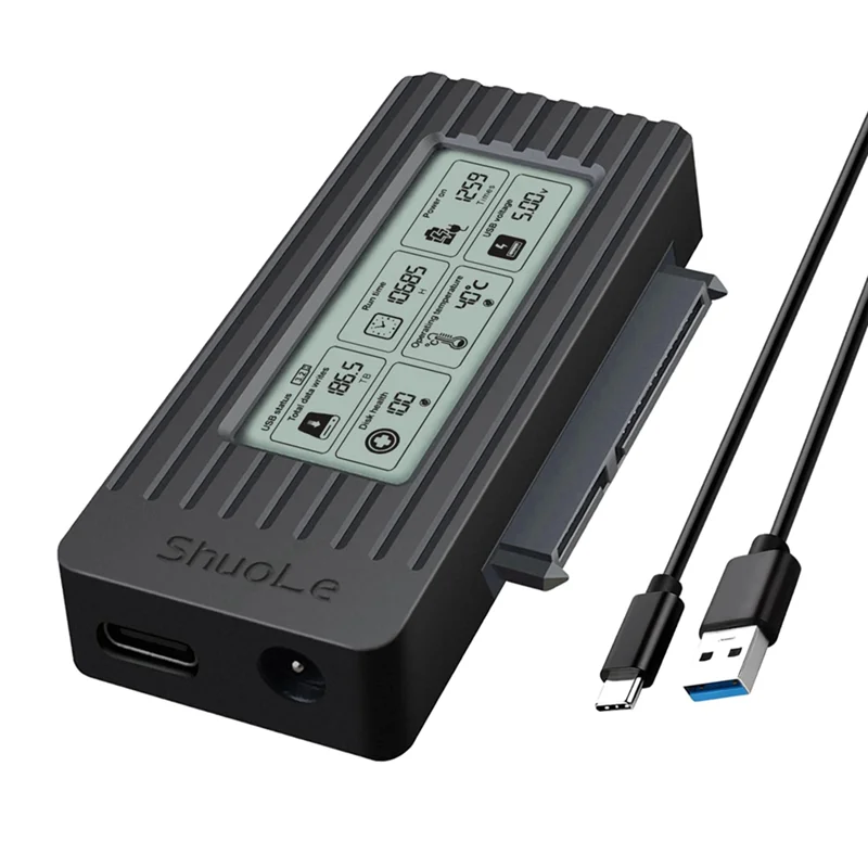 Фото Кабель-адаптер Shuole USB 3.0 к SATA/IDE для 2,5 и 3,5-дюймового жесткого диска/SSD SATA III, конвертер для ПК и ноутбука №4