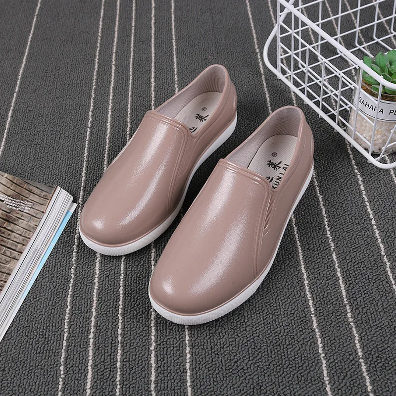 

Women's Rain Boots Women's Kitchen Shoes Low-top Rain Boots Women's Korean Version Non-slip Soft Adult Water Shoes