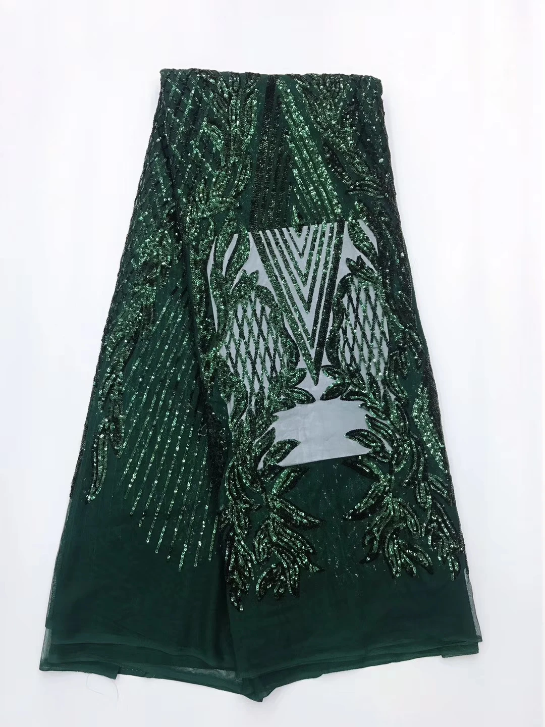 

Вышитые Французские тюлевые кружева NJLN23 зеленого цвета с блестками, Высококачественная фотография для вечерние него/свадебного платья!