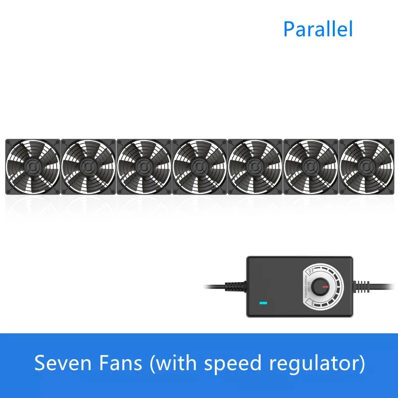 12cm high speed large air volume 100v 110v 220v btc mining machine workstation cabinet 120mm server case cooling system fan kit free global shipping