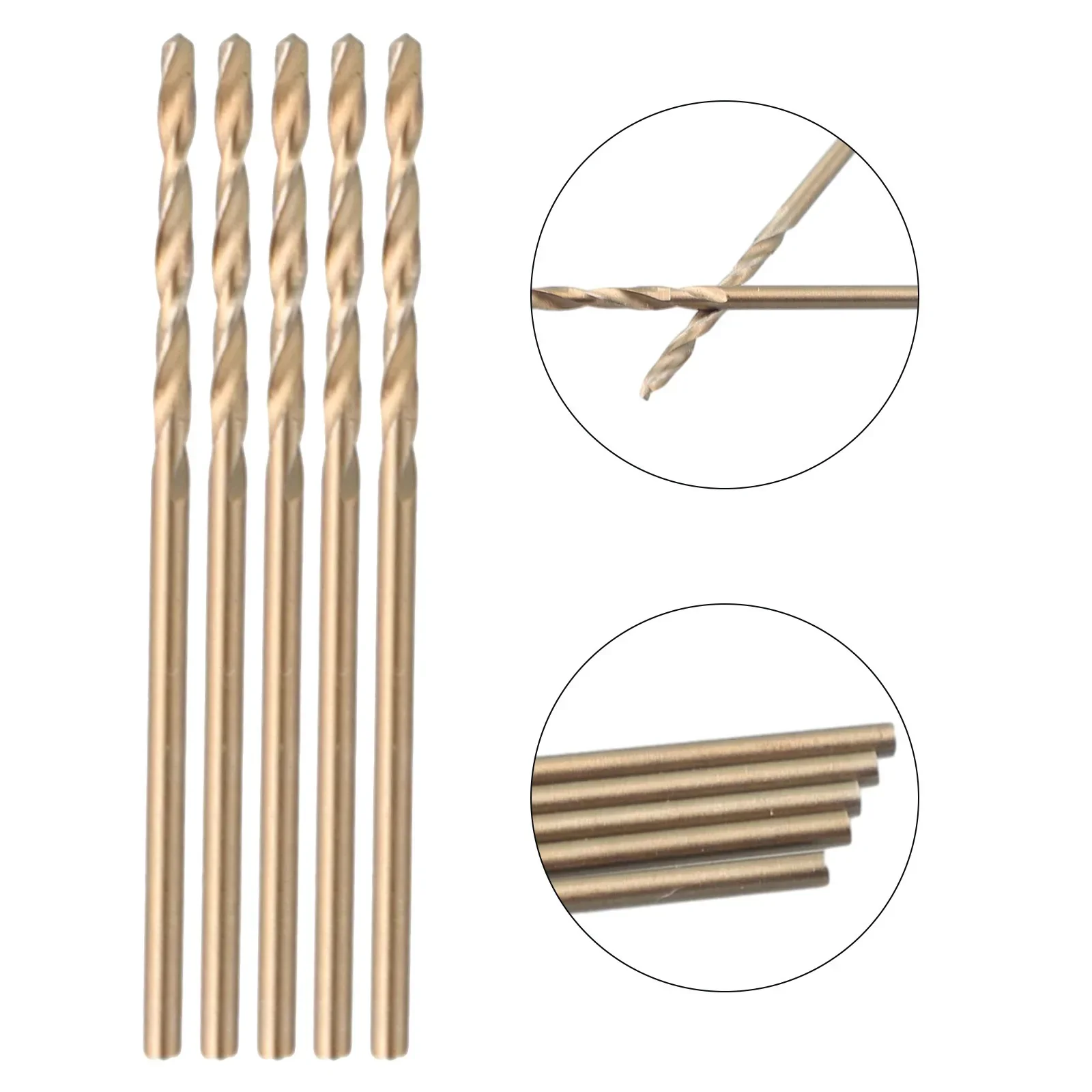 Сверло из быстрорежущей стали M35 с кобальтовым шнеком 5 шт. 1/1 5/2/2 5/3/3/4 мм 135