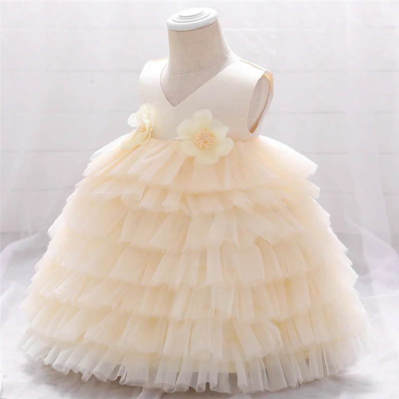 

Пышные платья для девочек, детские костюмы на день рождения, модное Сетчатое вечернее платье принцессы для детей от 0 до 5 лет