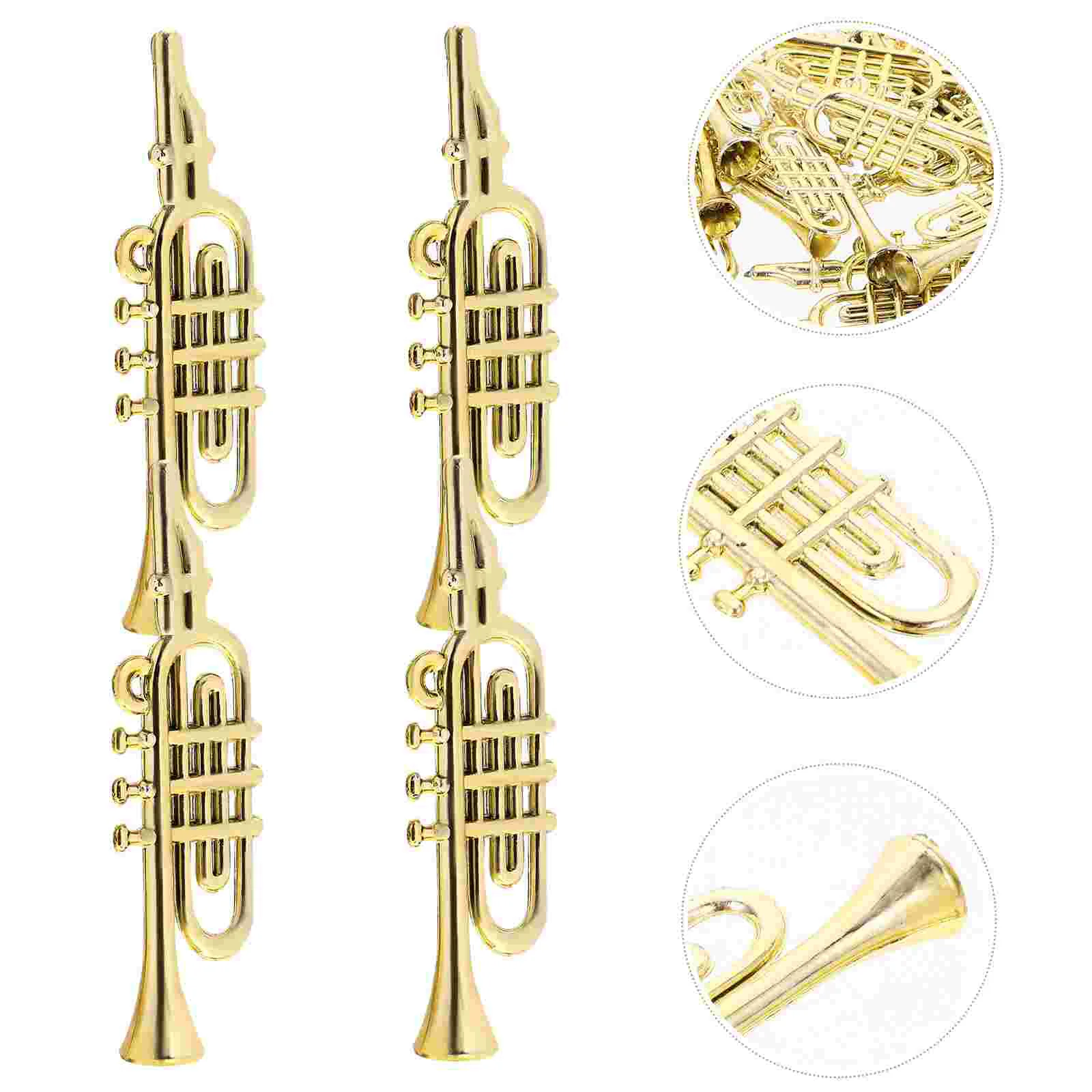 20 шт. фетровая мини-модель музыкального инструмента рождественские игрушки рог