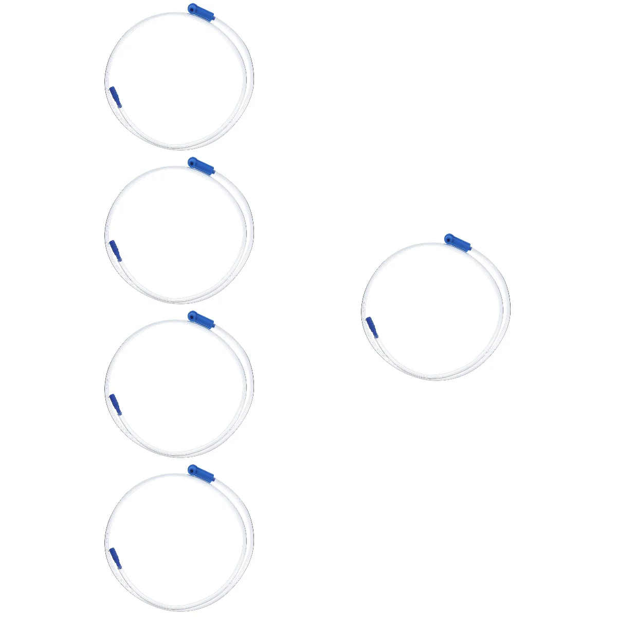 

5 Sets Siphon Hand Pump Brake Fluid Hose Fluid Bleeding Hose Brake Fluid Bleeder Bleeding Hose with Adapter