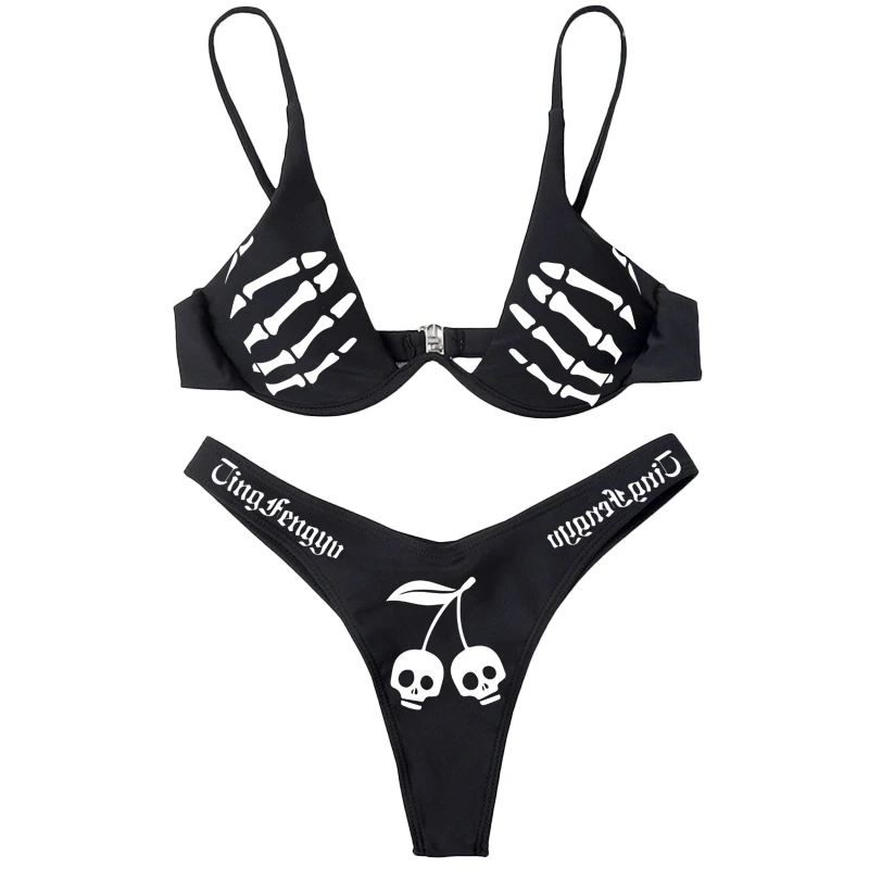 

Two Pieces Bikini Women Swimsuit Backless Swimsuit Wimsuit High Waist for Women High Quality Polyester Material D5QD