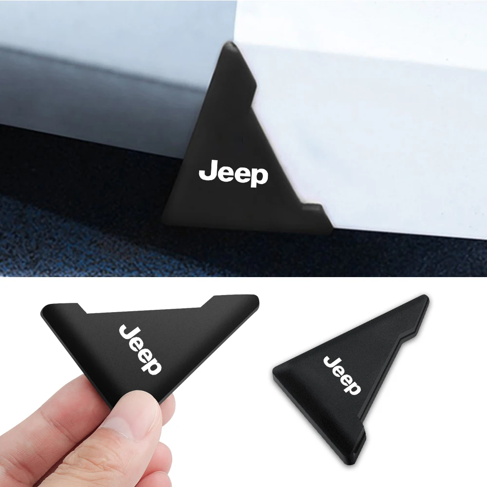 

2PCS Silicone Car Door Corner Covers Bumper Crash Protector For jeep compass grand cherokee wrangler jk renegade Rubicon Trail