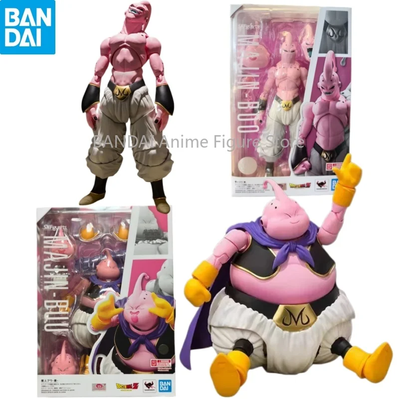 Фото Оригинальная коллекционная фигурка Bandai S.H.Figuarts Dragon Ball MAJIN BUU SUPER MODELING, готовая модель аниме-персонажа, игрушка. №1