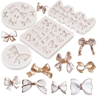 various mini bow bowknot shape cake mold chocolate mold kitchen baking cake tool diy sugarcraft biththday wedding party supplies