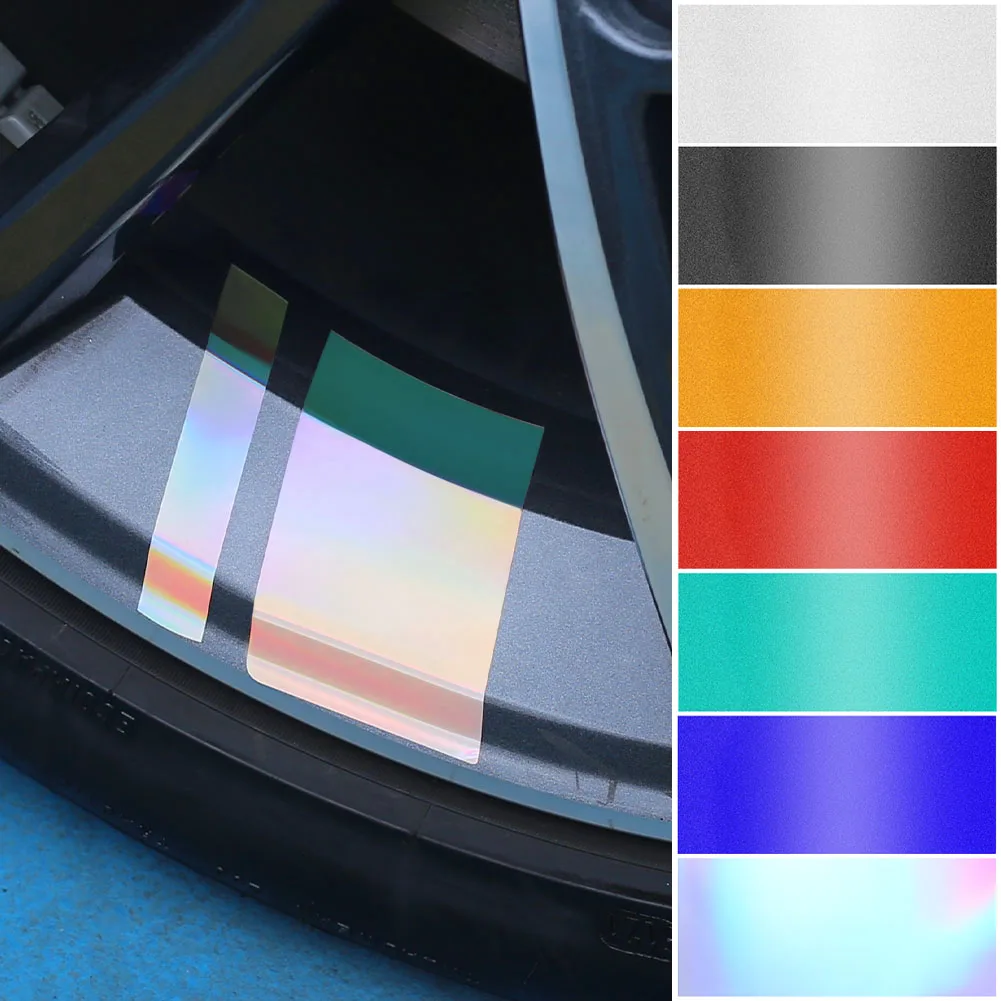 

NEW Reflective Car Wheel Rim Vinyl Stickers Hash Mark Stripe Racing Wheel Hub Decals For Size 18" - 21" Decorative Sticker 6PCS